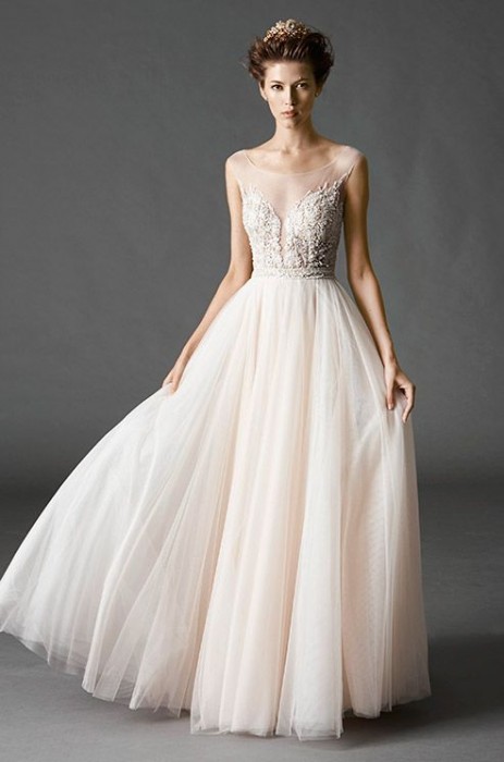Strapless Tulle Prom Dresses/Evening Dresses #USAZT221