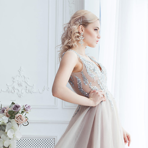 High Waist Tiered Layer Dress